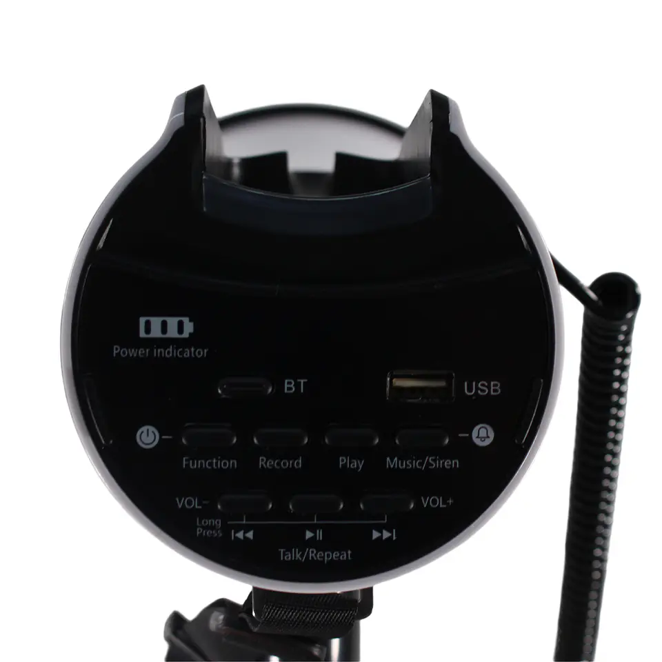 Megáfono Portátil Tecnolab TL852 Recargable BT 50w 400m 5