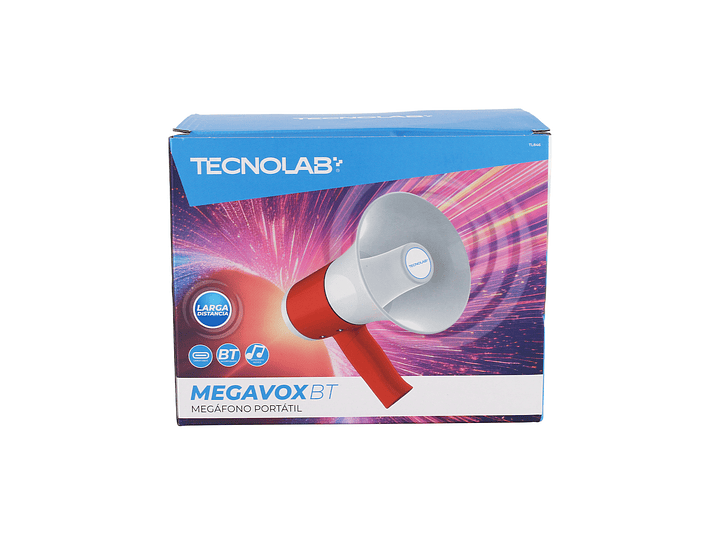 Megáfono Portátil Tecnolab TL846 Recargable BT 35w 300m 7