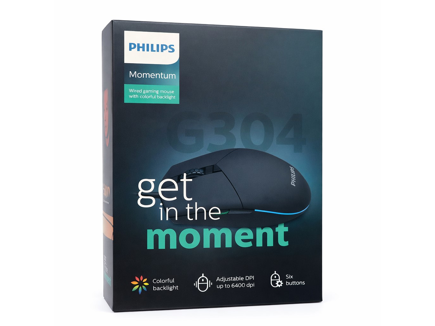 Mouse Alámbrico Philips Momentum G304 SPK9304 5