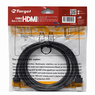 Cable HDMI Target 5 mts Full HD 1.4