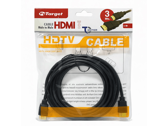 Cable HDMI Target 3 mts Full HD 1.4 1