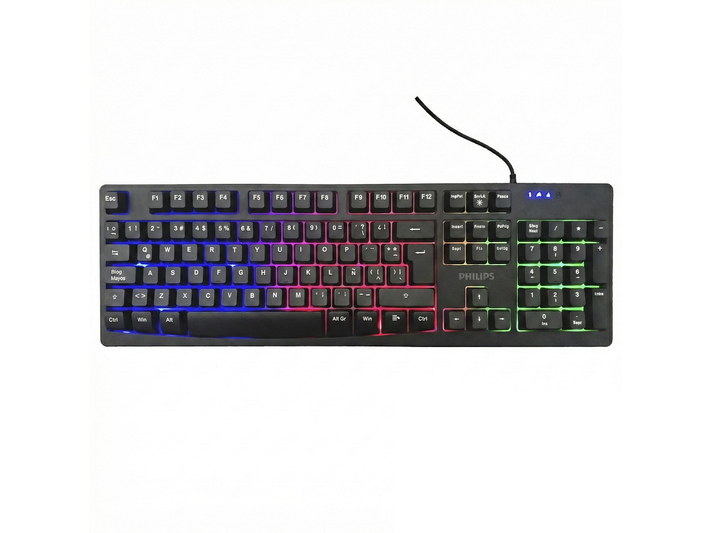 Kit Combo Teclado y Mouse Philips Momentum C214BK SPT6214BK 6