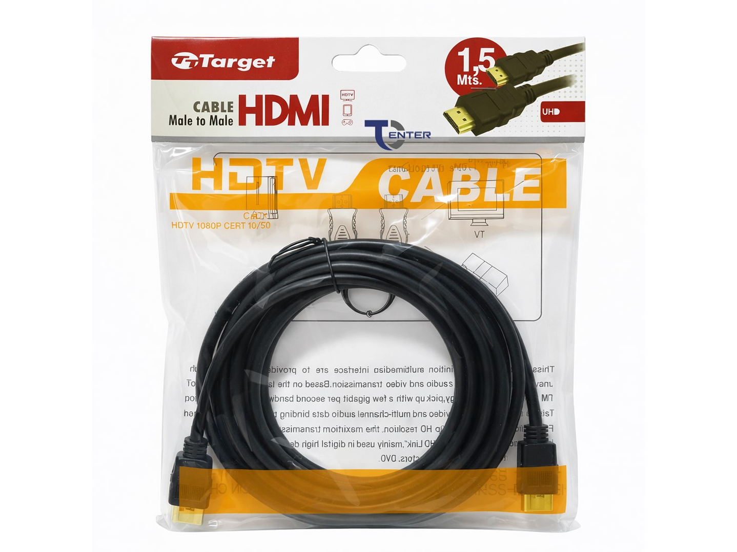 Cable HDMI Target 1.5 mts Full HD 1.4 1