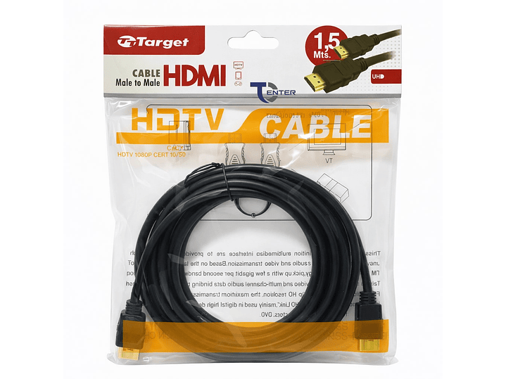 Cable HDMI Target 1.5 mts Full HD 1.4 1