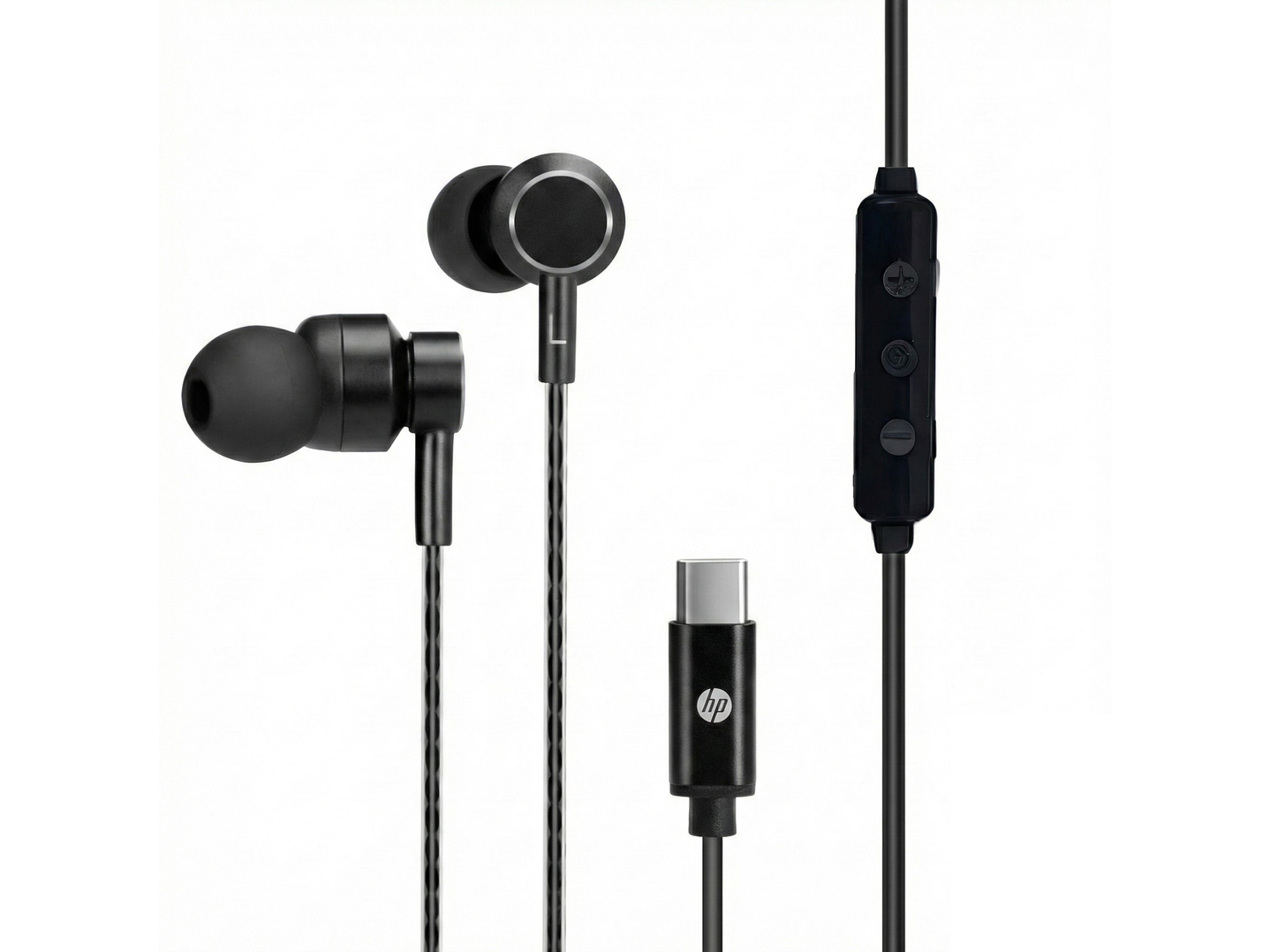 Audífonos Hp In-ear Dhh-1126 Usb-C Negro 1