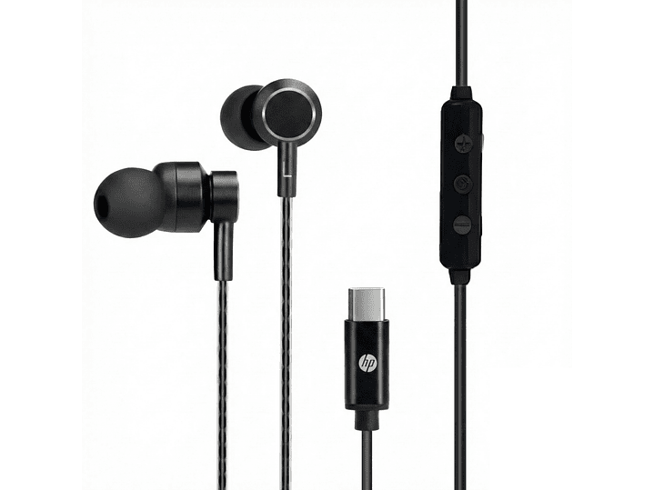 Audífonos Hp In-ear Dhh-1126 Usb-C Negro 1