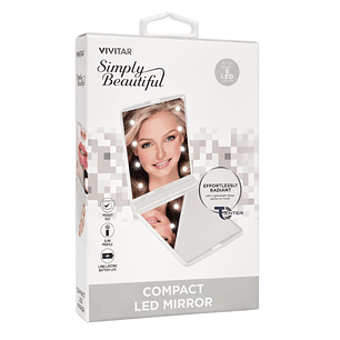 Espejo Compacto Plegable Vivitar MR350 8 Led