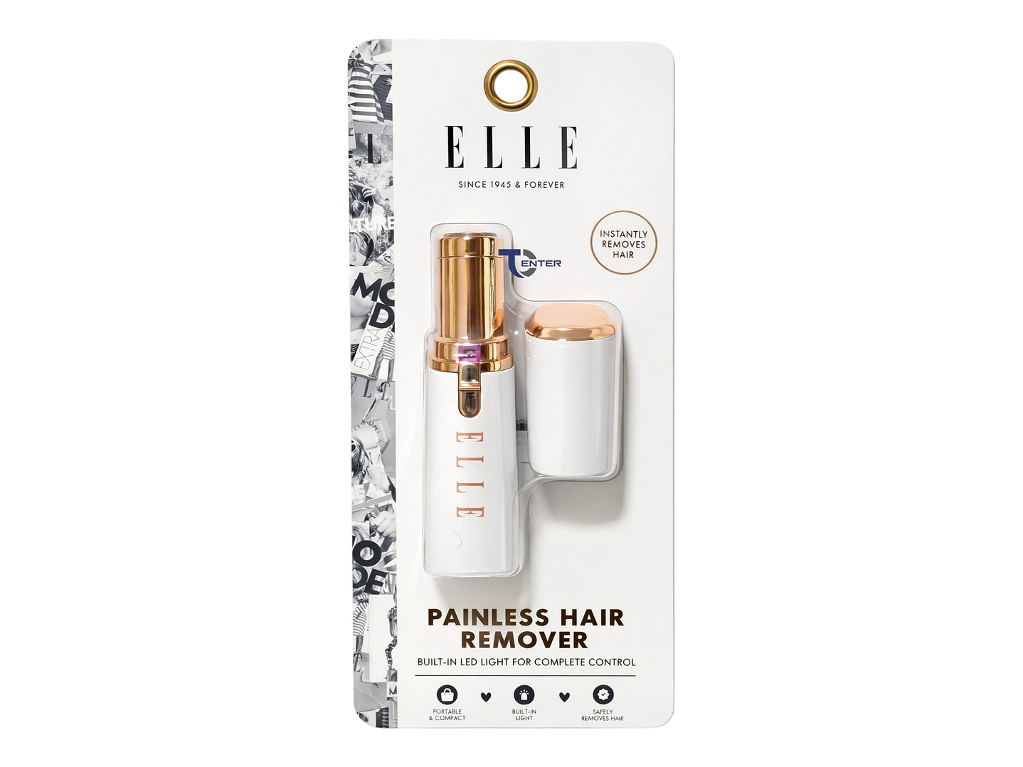 Depiladora de Vello Facial Sin Dolor Elle EL027 Blanco 4