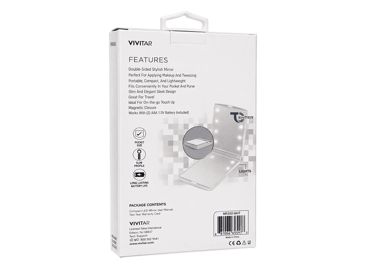 Espejo Compacto Plegable Vivitar MR350 8 Led 3
