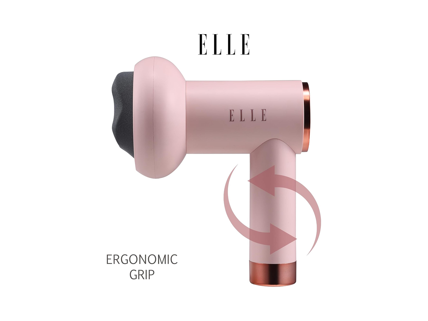 Masajeador inalámbrico ELLE Shiatsu EL1718 Rosa 3