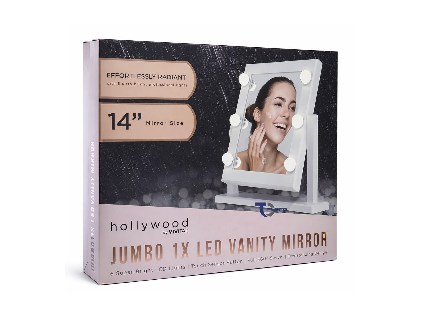 Espejo Iluminado Led Vivitar Hollywood Jumbo De 14 MR1967 5