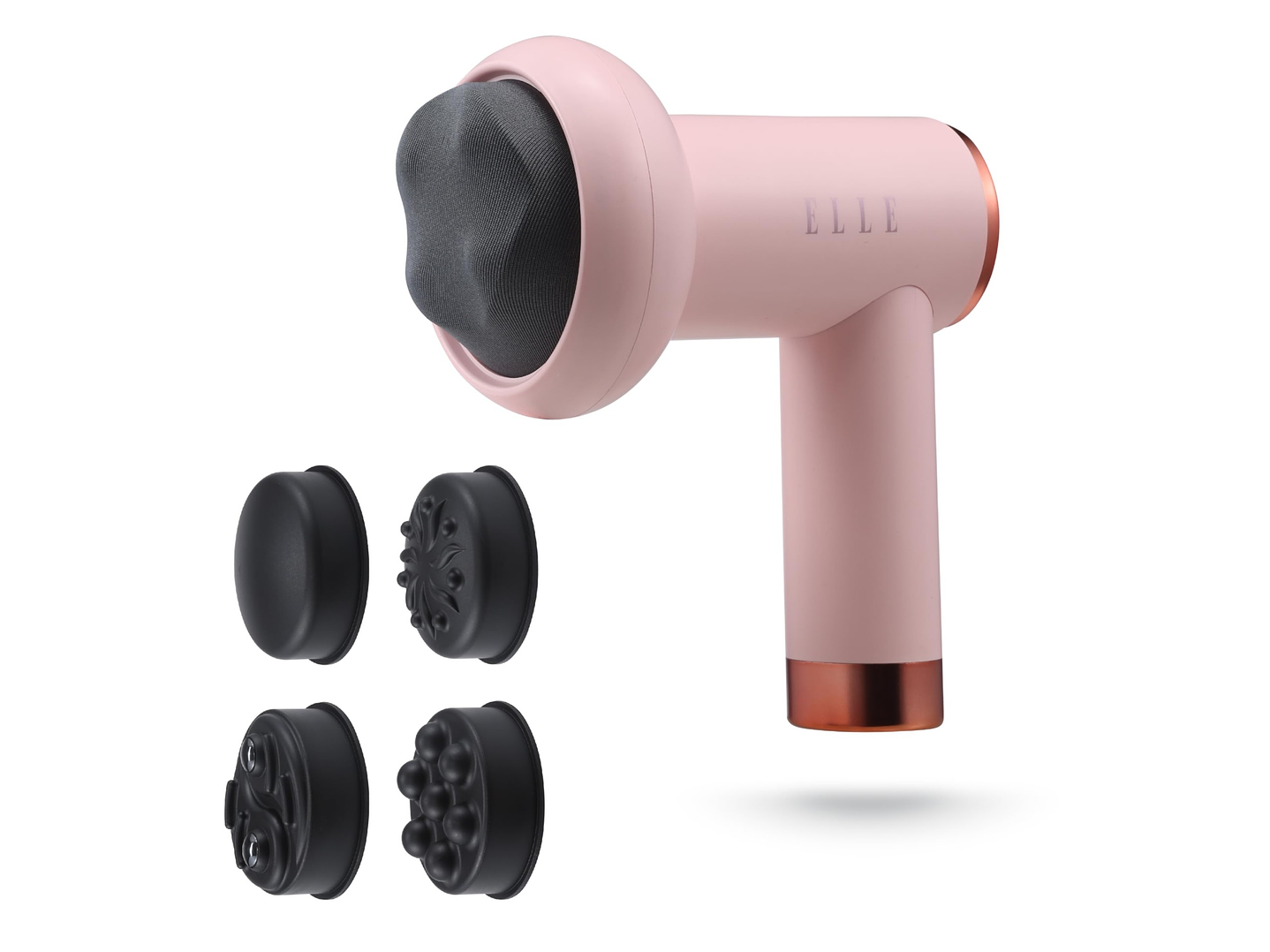 Masajeador inalámbrico ELLE Shiatsu EL1718 Rosa 4
