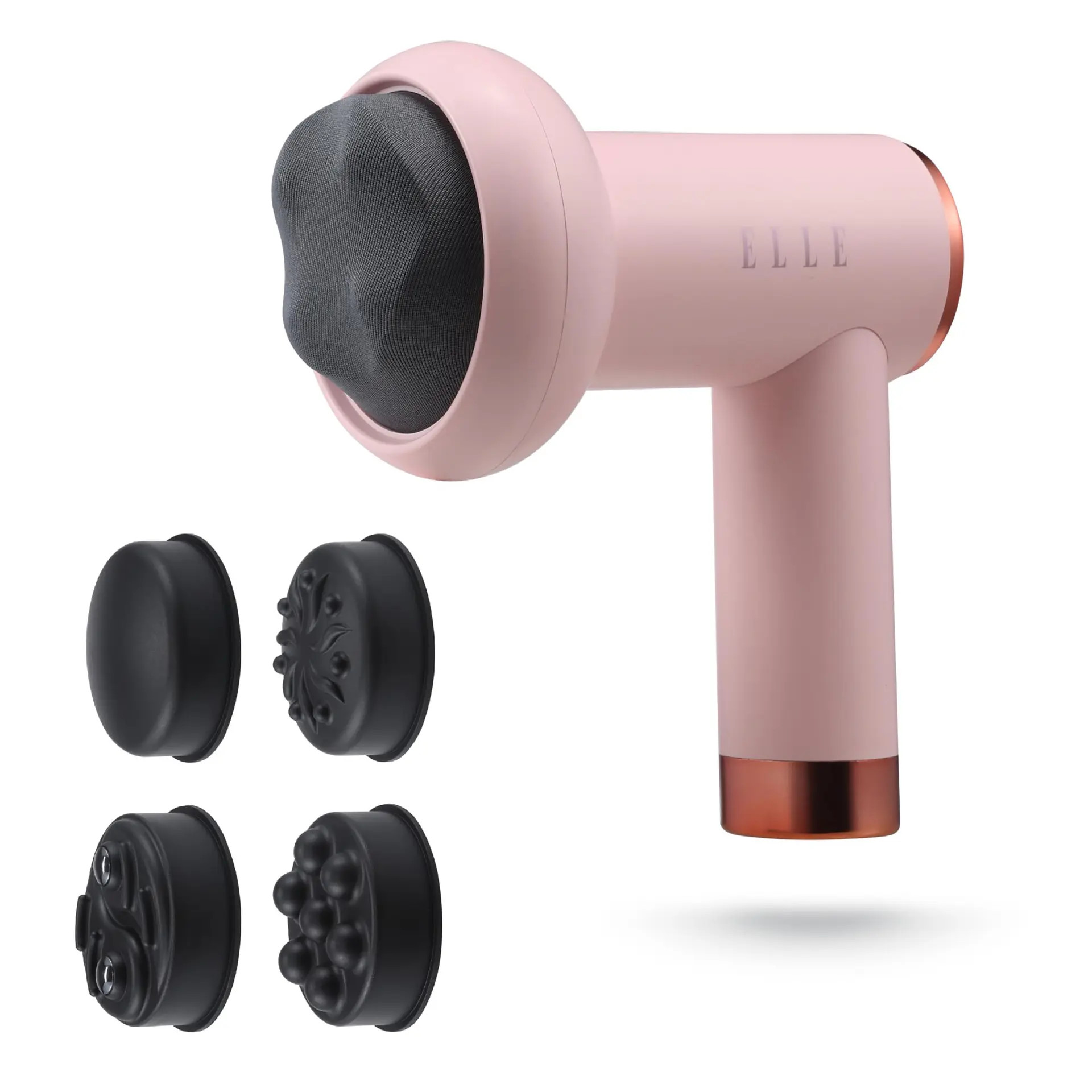 Masajeador inalámbrico ELLE Shiatsu EL1718 Rosa 4