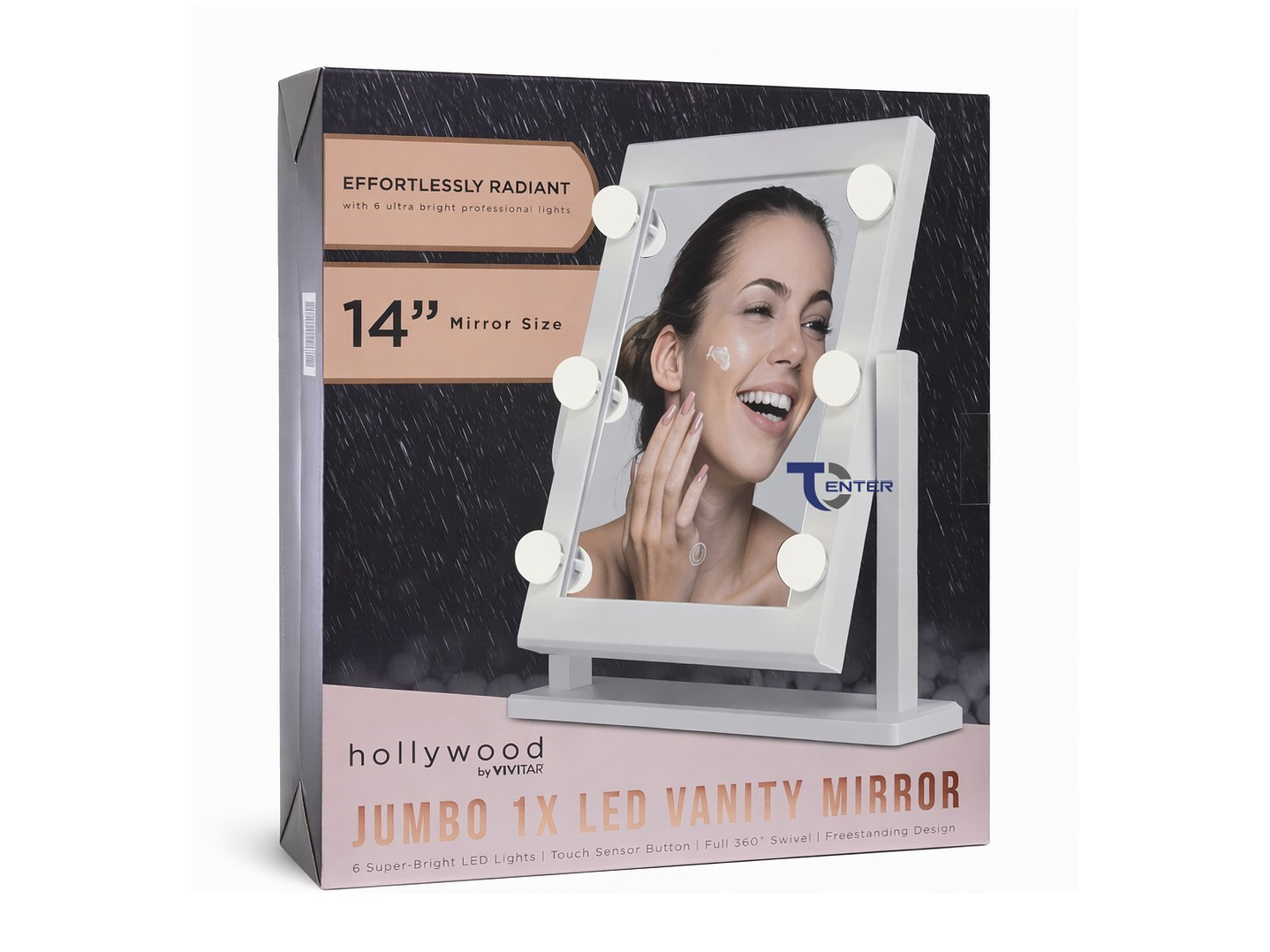 Espejo Iluminado Led Vivitar Hollywood Jumbo De 14 MR1967 6
