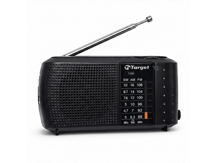 Radio Portátil Target TT-CF12 AM/FM/SW Compacta 3 Bandas 1