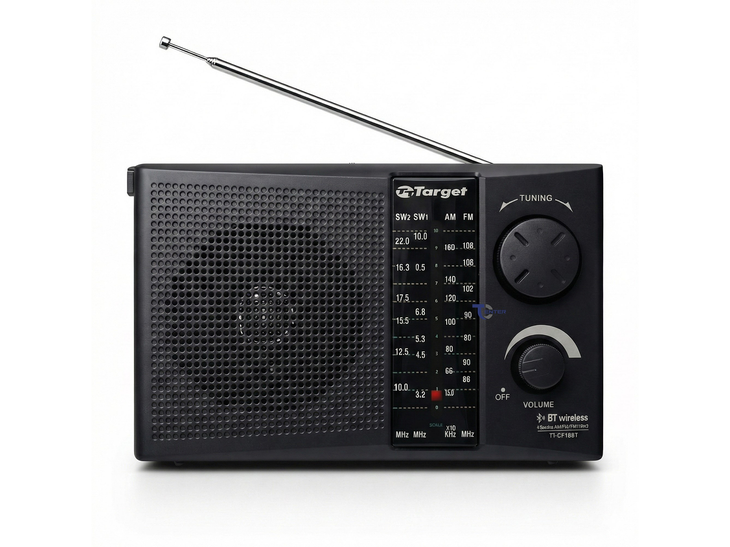Radio Portátil BT Target TT-CF18BT 4 Bandas USB SD Recargable 1