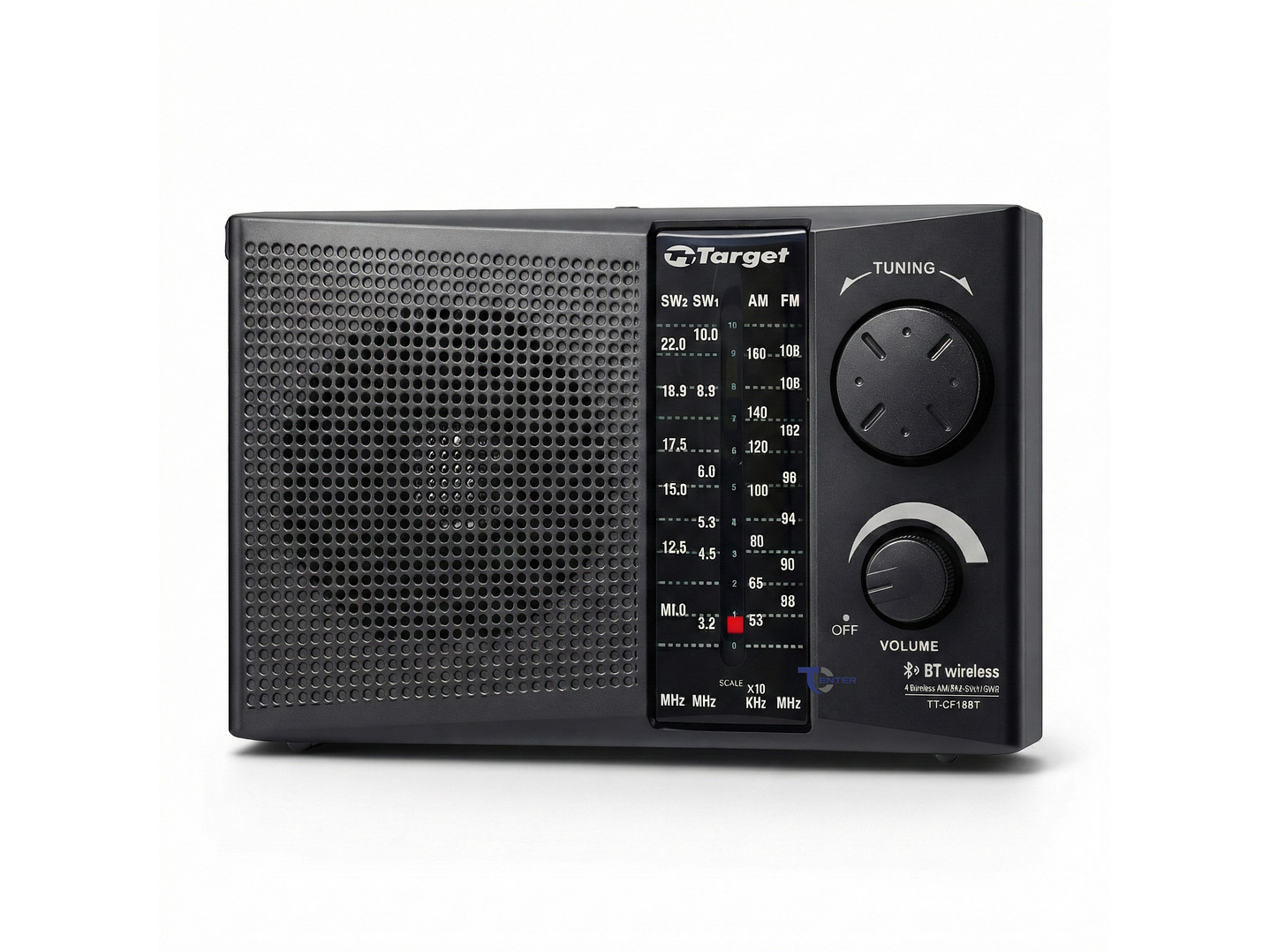 Radio Portátil BT Target TT-CF18BT 4 Bandas USB SD Recargable 2