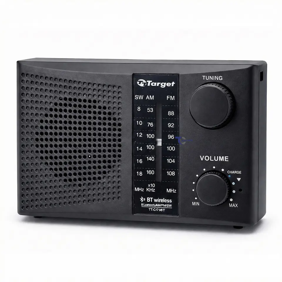 Radio Portátil BT Target TT-CF15BT 3 Bandas USB SD Recargable 2