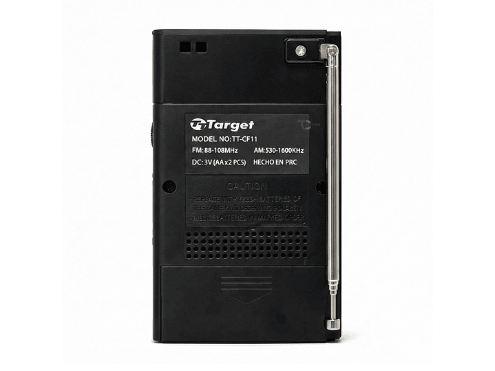 Radio Portátil Target TT-CF11 AM/FM Compacta 2 Bandas 5