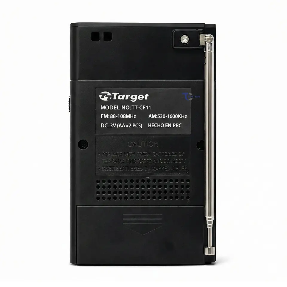 Radio Portátil Target TT-CF11 AM/FM Compacta 2 Bandas 5