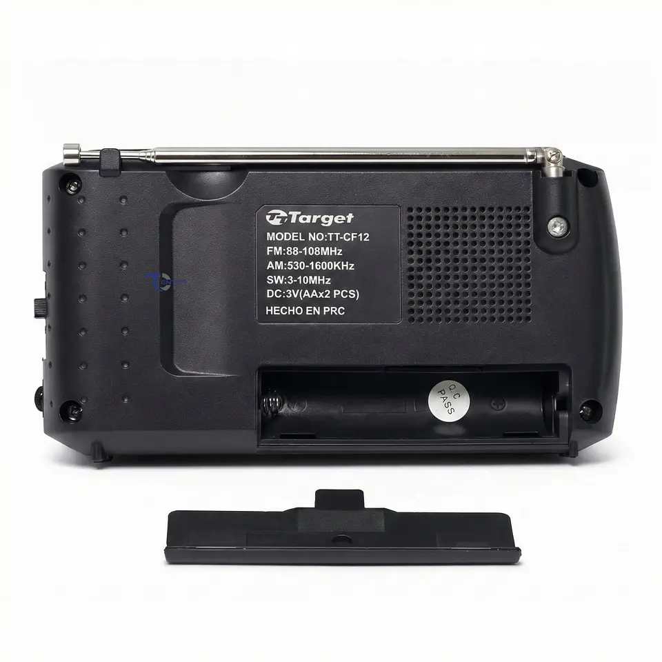 Radio Portátil Target TT-CF12 AM/FM/SW Compacta 3 Bandas 6