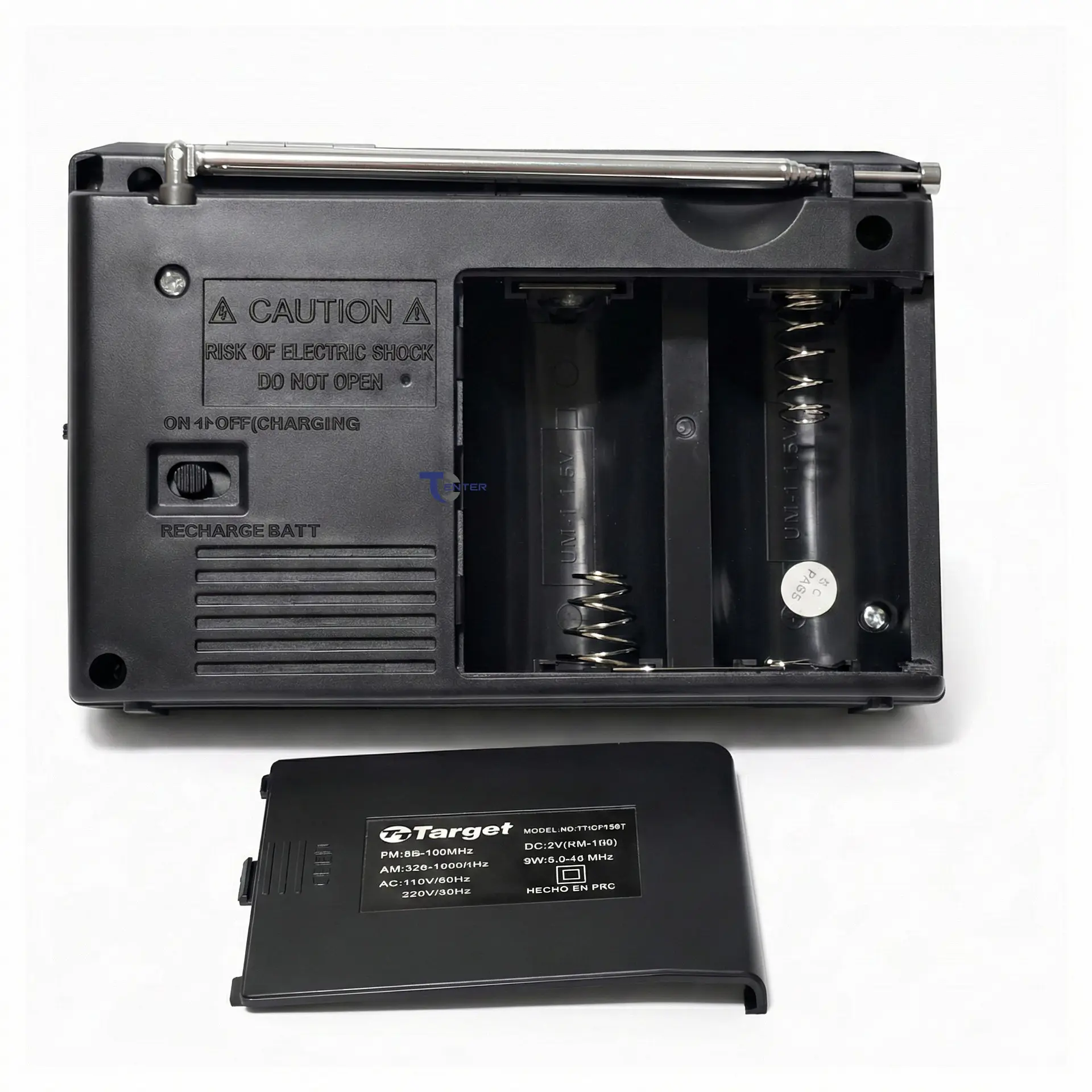 Radio Portátil BT Target TT-CF15BT 3 Bandas USB SD Recargable 3