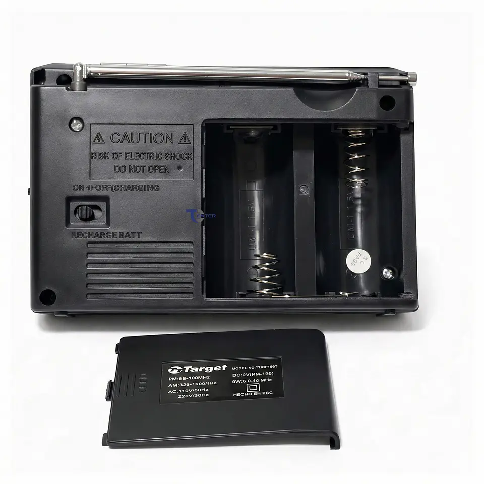 Radio Portátil BT Target TT-CF15BT 3 Bandas USB SD Recargable 3