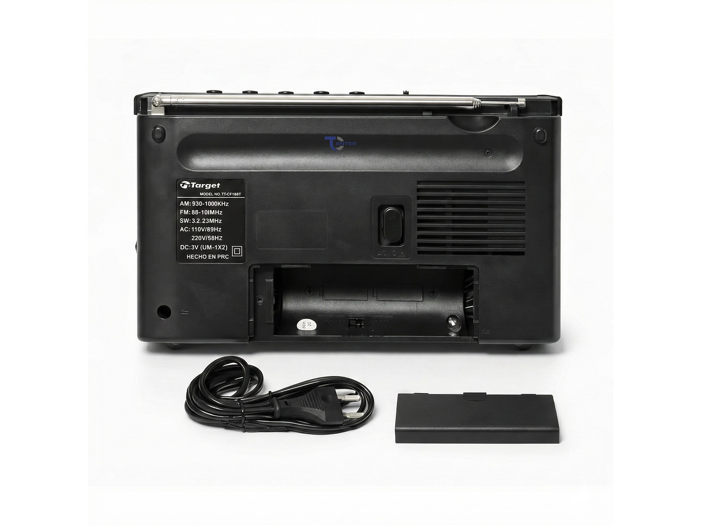 Radio Portátil BT Target TT-CF18BT 4 Bandas USB SD Recargable 4