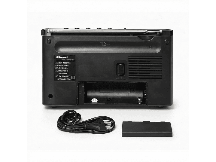 Radio Portátil BT Target TT-CF18BT 4 Bandas USB SD Recargable 4
