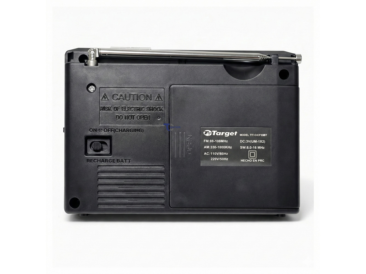 Radio Portátil BT Target TT-CF15BT 3 Bandas USB SD Recargable 4