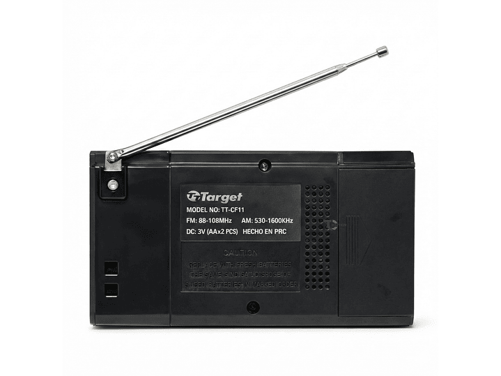 Radio Portátil Target TT-CF11 AM/FM Compacta 2 Bandas 6