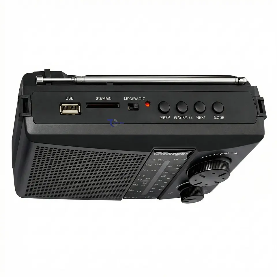 Radio Portátil BT Target TT-CF18BT 4 Bandas USB SD Recargable 5