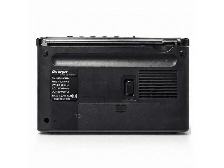 Radio Portátil BT Target TT-CF18BT 4 Bandas USB SD Recargable 6