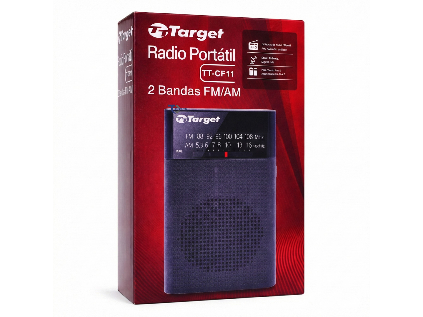 Radio Portátil Target TT-CF11 AM/FM Compacta 2 Bandas 8