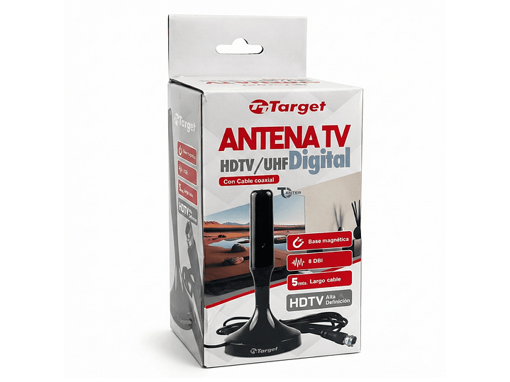 Antena TV HD Target HDTV Magnética TT-ADP6 8 Dbi TVD 5