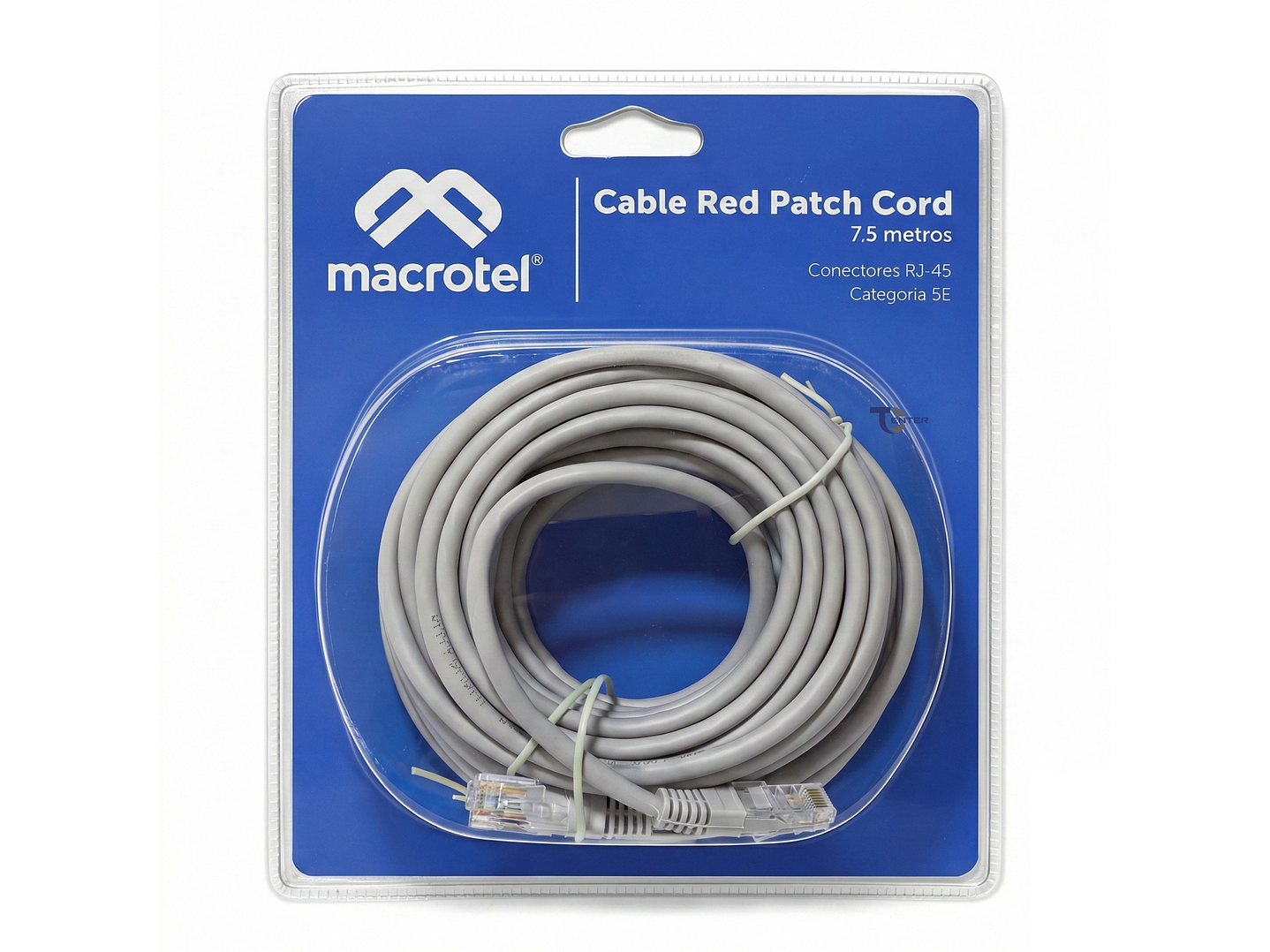 Cable de Red Macrotel 7,5 mts Patch Cord UTP Cat 5E MC-2005 1