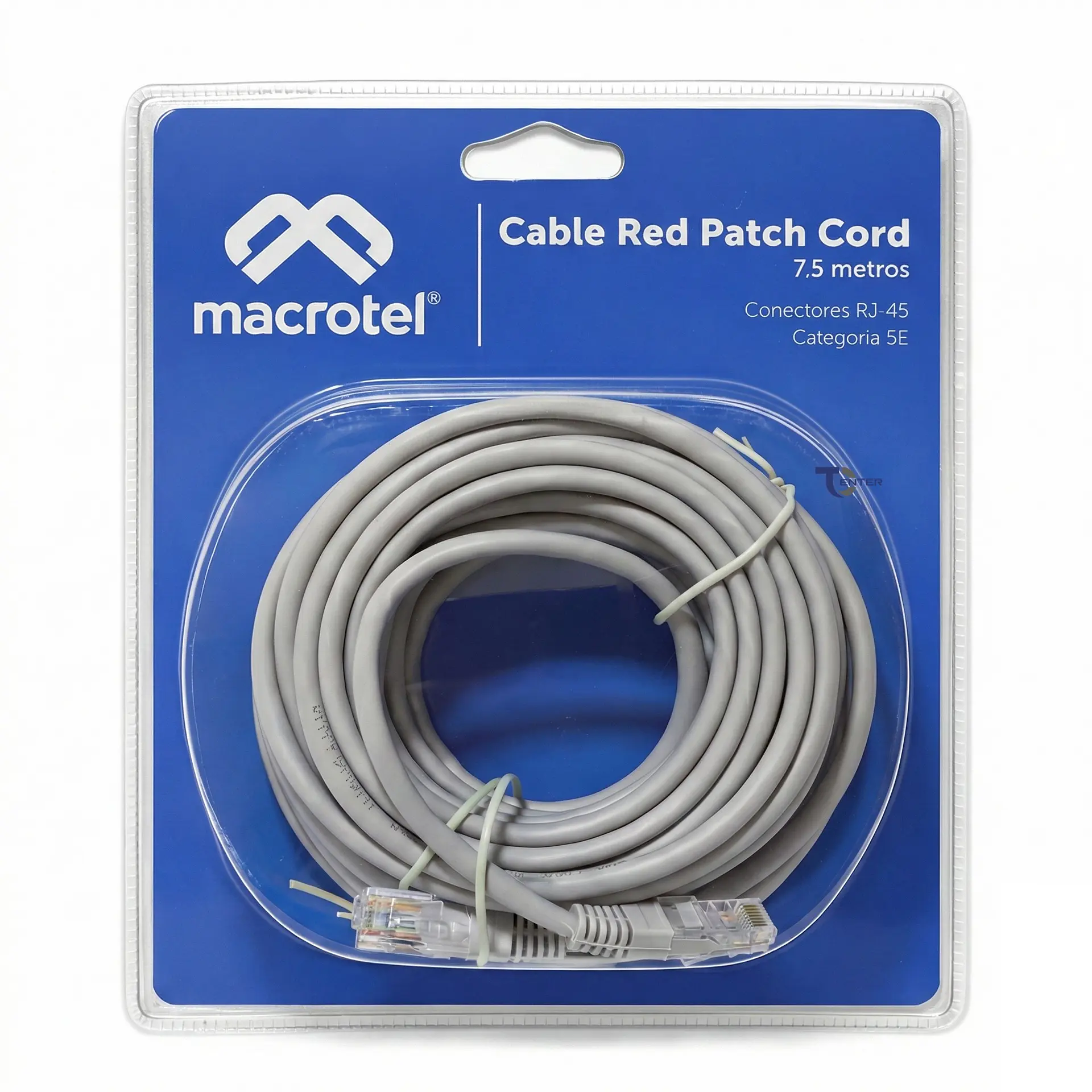 Cable de Red Macrotel 7,5 mts Patch Cord UTP Cat 5E MC-2005 1