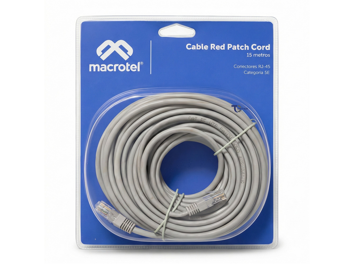 Cable de Red Macrotel 15 mts Patch Cord UTP Cat 5E MC-2015 1