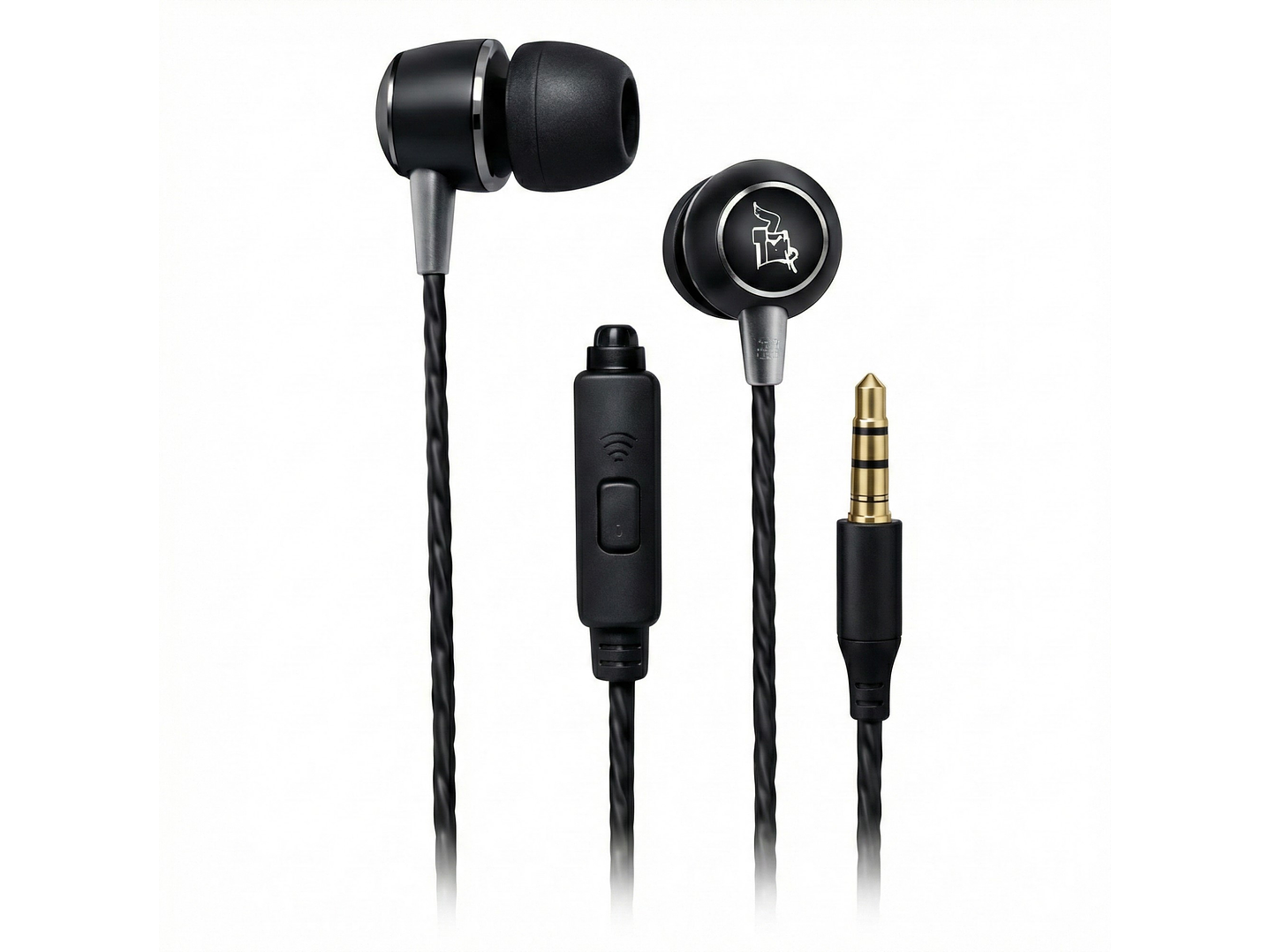 Audífonos Maxell Classic Buds con Mic CEB-B 3.5mm Metálicos 1