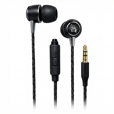 Audífonos Maxell Classic Buds con Mic CEB-B 3.5mm Metálicos