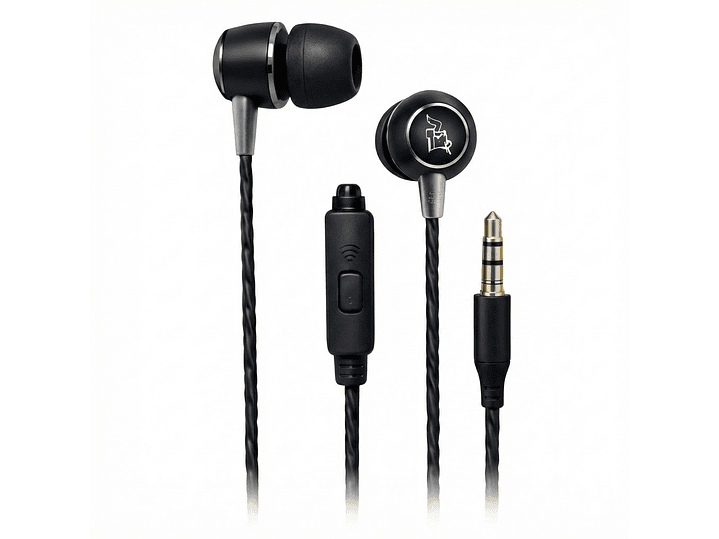 Audífonos Maxell Classic Buds con Mic CEB-B 3.5mm Metálicos 1
