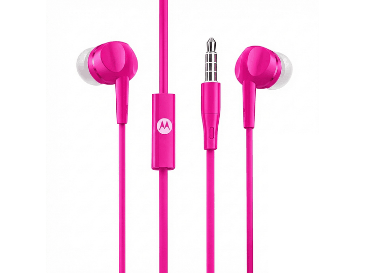 Audífonos Motorola Pace 105 con Mic 3.5mm Rosado 1