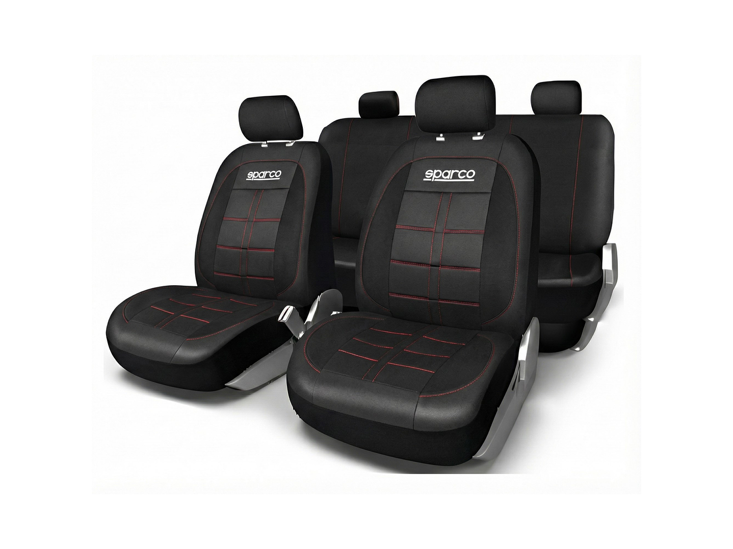 Fundas Cubre Asiento Sparco PVC Negro SPS405PVCRD 1