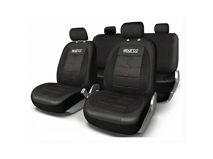 Fundas Cubre Asiento Sparco PVC Negro SPS405PVCRD 1