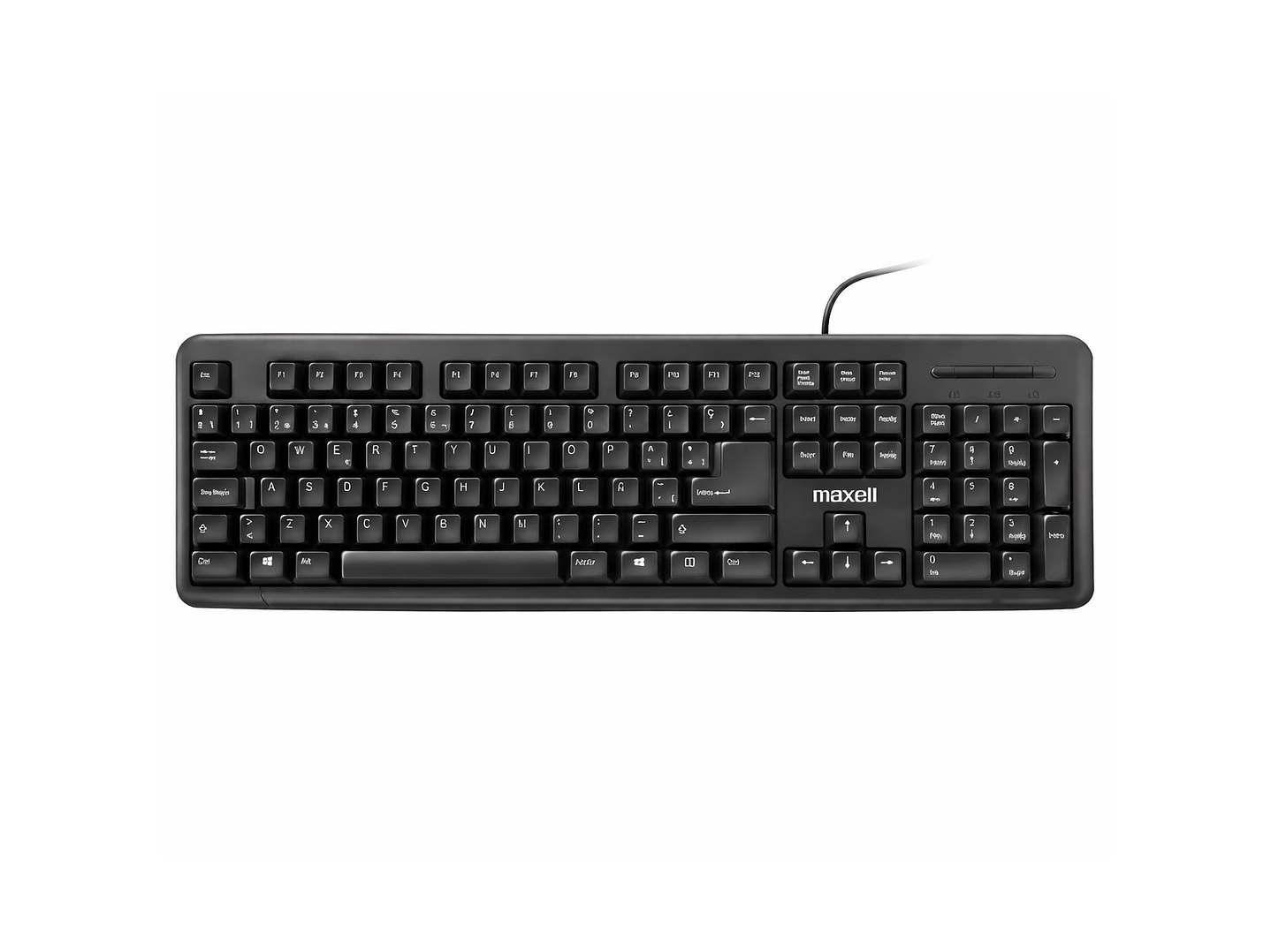 Teclado Básico Maxell KB-90 Conector Usb Negro 1