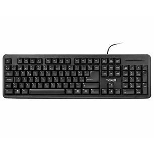 Teclado Básico Maxell KB-90 Conector Usb Negro