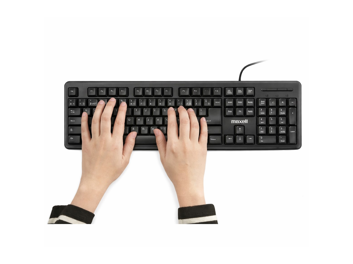 Teclado Básico Maxell KB-90 Conector Usb Negro 2