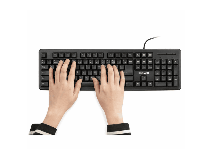 Teclado Básico Maxell KB-90 Conector Usb Negro 2