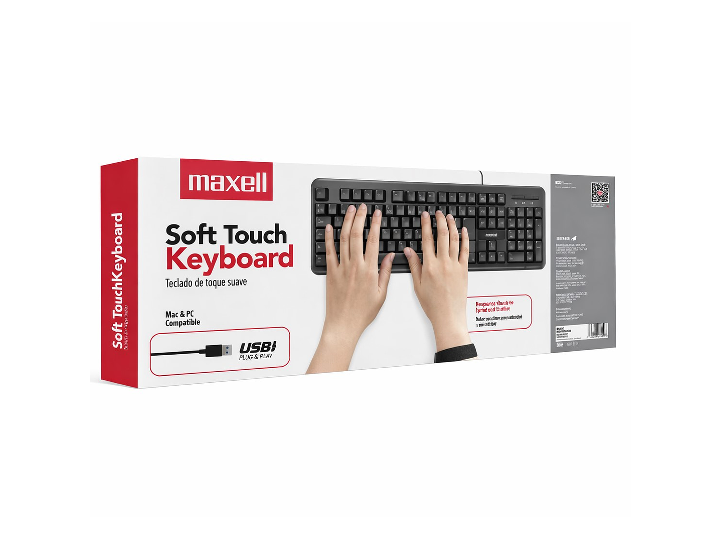 Teclado Básico Maxell KB-90 Conector Usb Negro 3