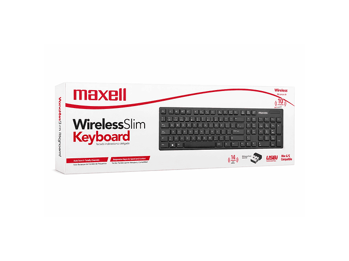 Teclado Inalámbrico Maxell Slim Multifuncional WKB-20 3